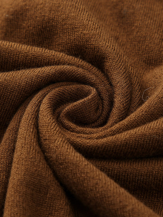 COMOBOCA 100% Wool Chic Layered Look Sweater for Women