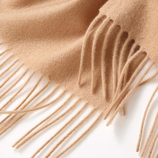COMOBOCA 100% Cashmere Plain Scarf