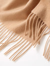 COMOBOCA 100% Cashmere Plain Scarf