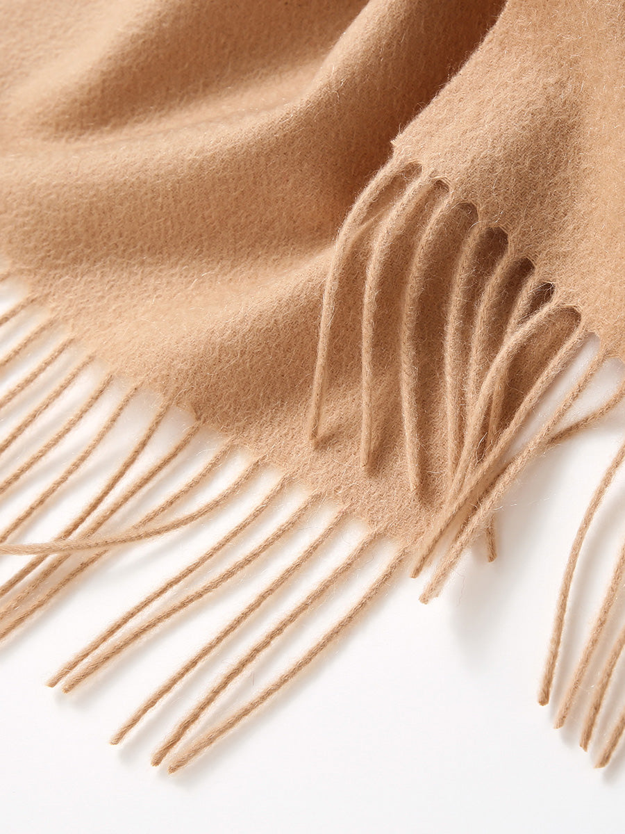 COMOBOCA 100% Cashmere Plain Scarf