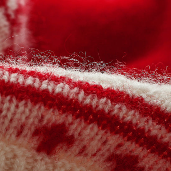 COMOBOCA 100% Wool Kids' Fair Isle Pattern Round Neck Sweater