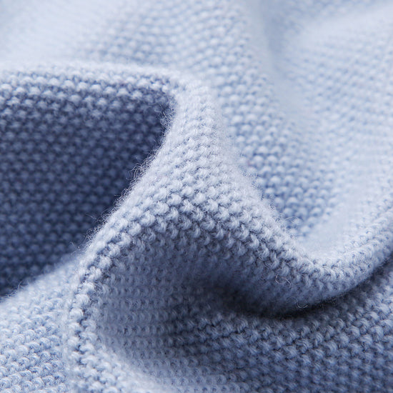 COMOBOCA 100% Wool Kids' Round Neck Heart Button Cardigan