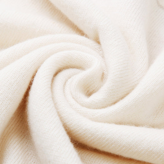 COMOBOCA 100% Wool Kids' Jacquard Round Neck Sweater