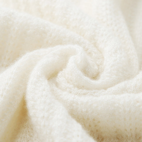 COMOBOCA Women's Ribbed Mock Neck Knit Sweater