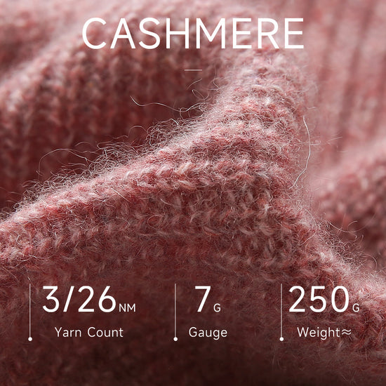 COMOBOCA 100% Cashmere Women's Ribbed Turtleneck Sweater