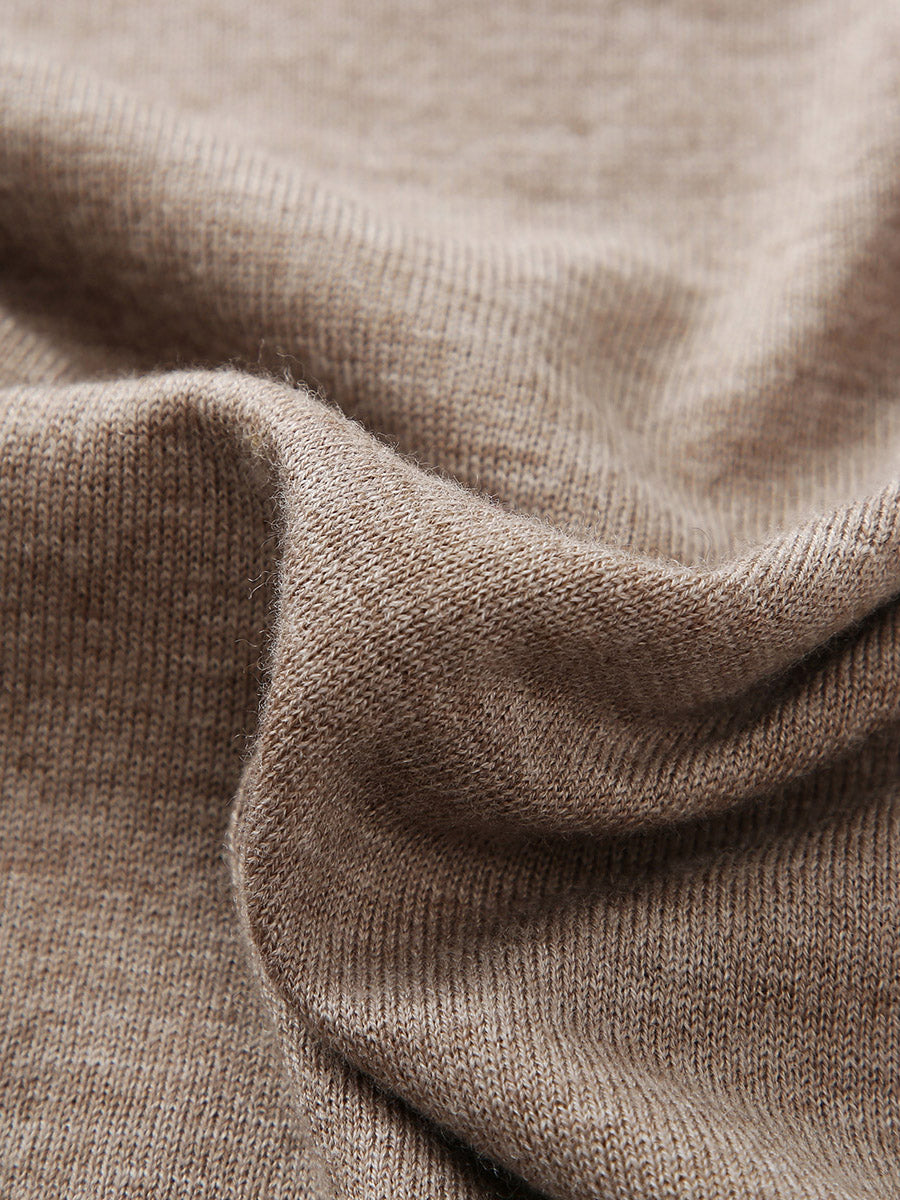 COMOBOCA 100% Wool Women's Lightweight Turtleneck Sweater