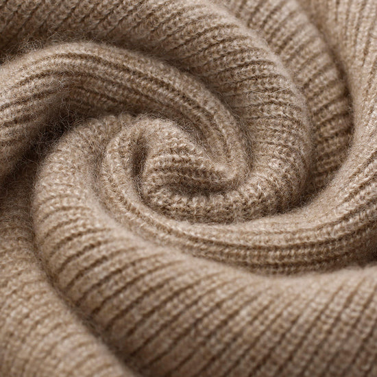 COMOBOCA 100% Cashmere Women's Knit Sweater Hoodie