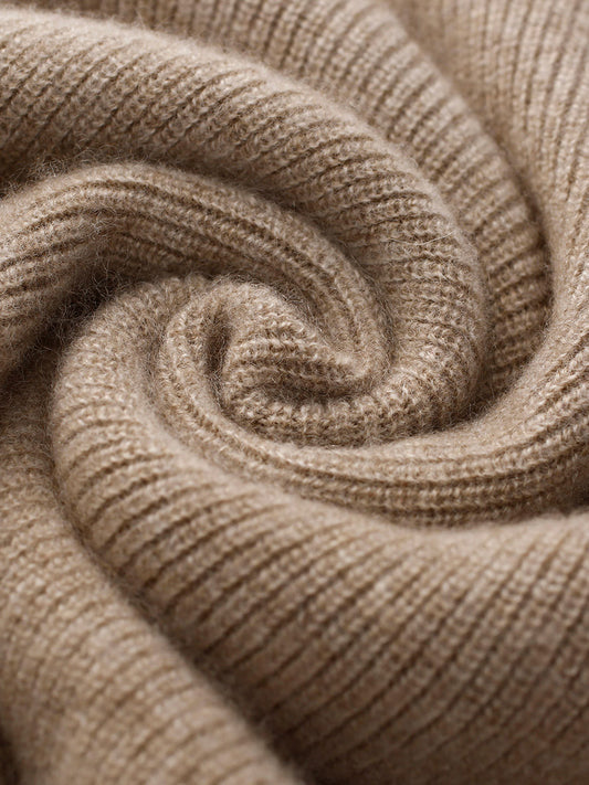 COMOBOCA 100% Cashmere Women's Knit Sweater Hoodie