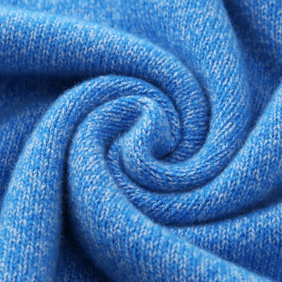 COMOBOCA 100% Wool Women's Contrast Trim Knit Sweater