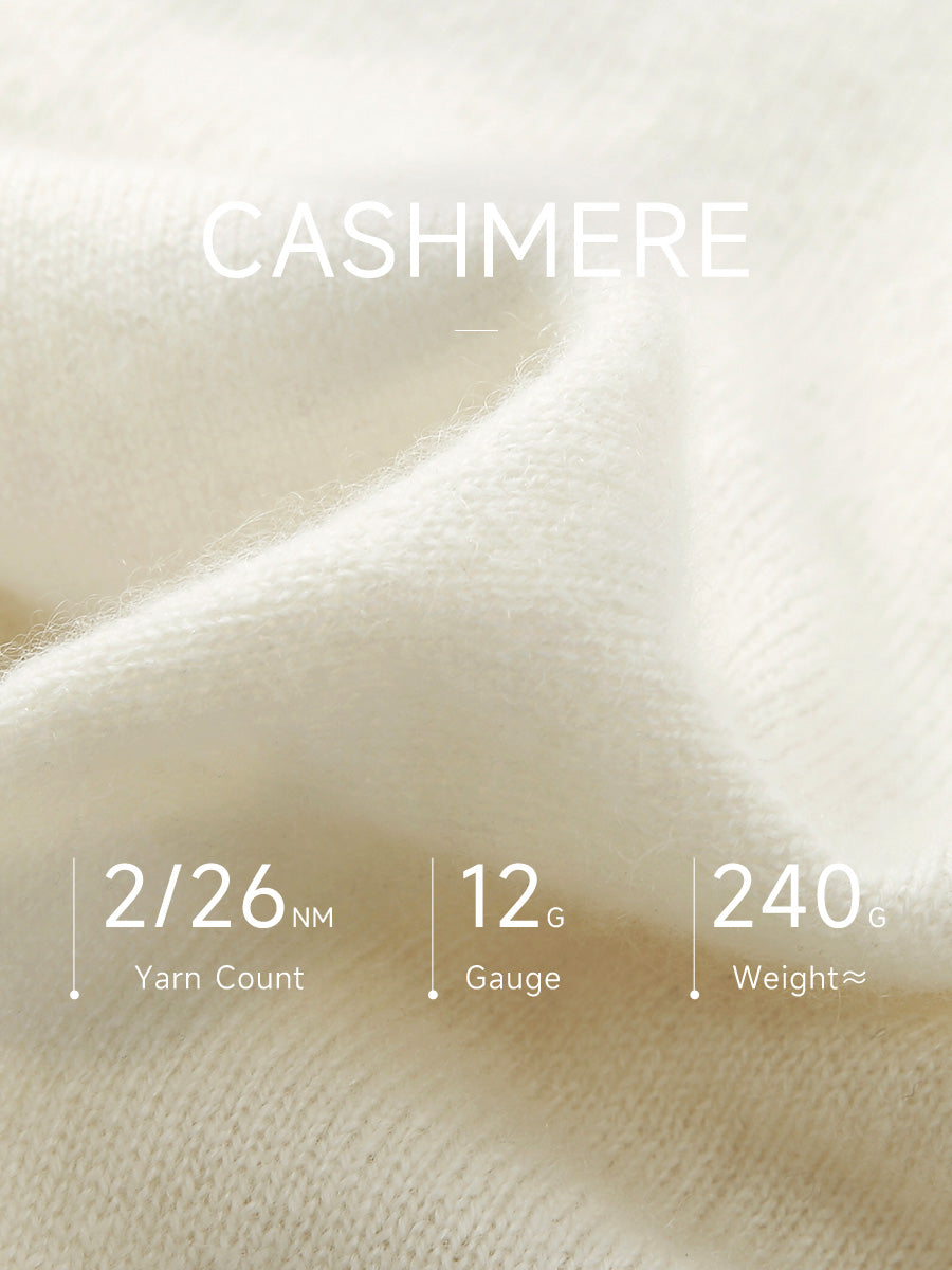 COMOBOCA 100% Cashmere Women's Pumpkin Embroidery Knit Cardigan