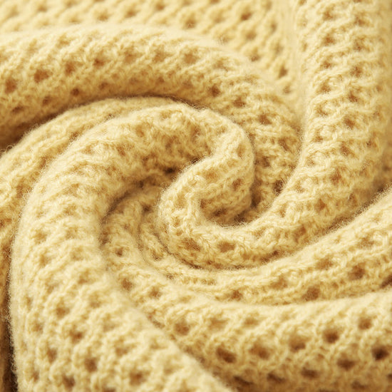 COMOBOCA 100% Wool Women's Embroidered Patch Knit Sweater