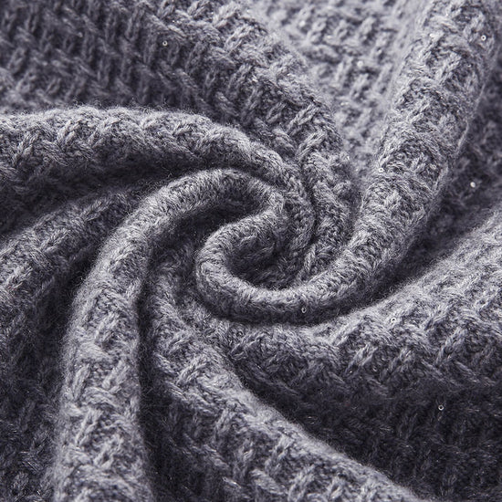 COMOBOCA 100% Wool Women's Button Down Frayed Hem Knit Vest