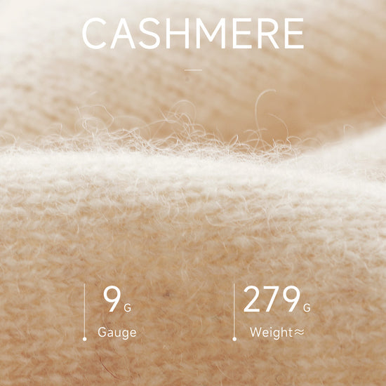 COMOBOCA 100% Cashmere Women's Cable Round Neck Knit Sweater