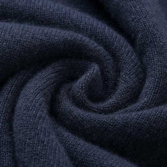 COMOBOCA 100% Cashmere Women's Crew Neck Intarsia Knit Sweater