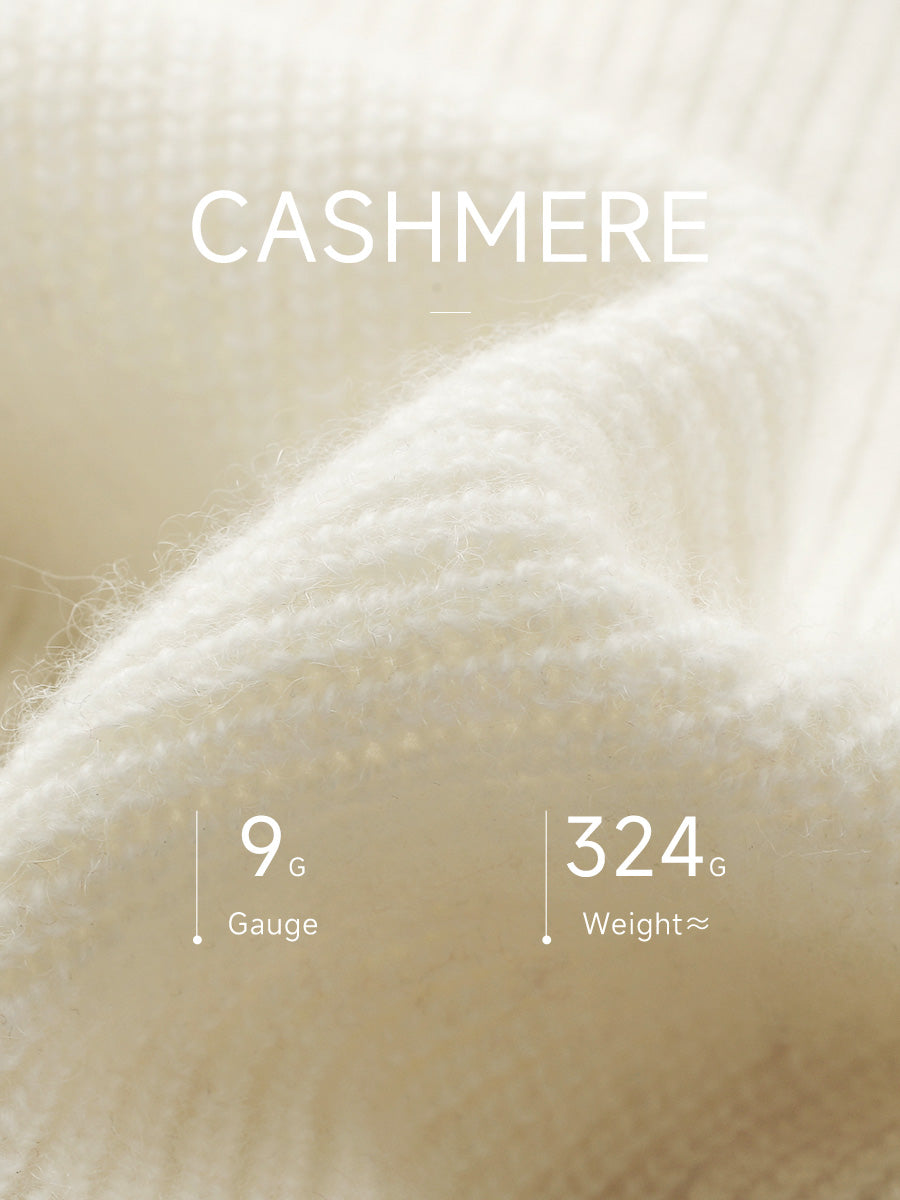 COMOBOCA 100% Cashmere Women's Argyle Patterned Round Neck Sweater