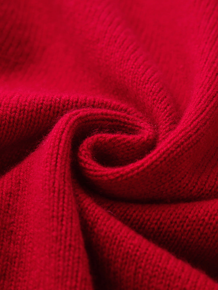 COMOBOCA 100% Cashmere Women's Cardigan with Mandarin Collar