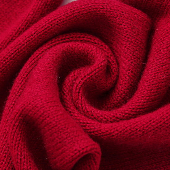 COMOBOCA 100% Wool Elegant Ribbed Scarf