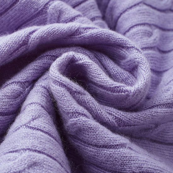 COMOBOCA 100% Wool Kids' Cable Knit Round Neck Sweater Vest