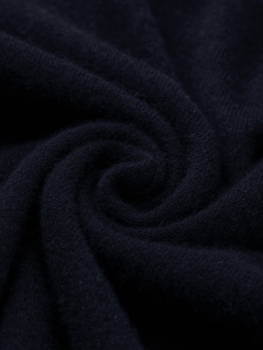 COMOBOCA 100% Cashmere Women's Sailor Collar Sweater