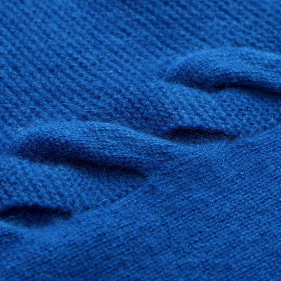 COMOBOCA 100% Cashmere Women's Ribbed Cable Knit Sweater