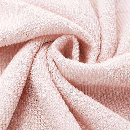 COMOBOCA Women's Diamond Knit Short Sleeve Sweater