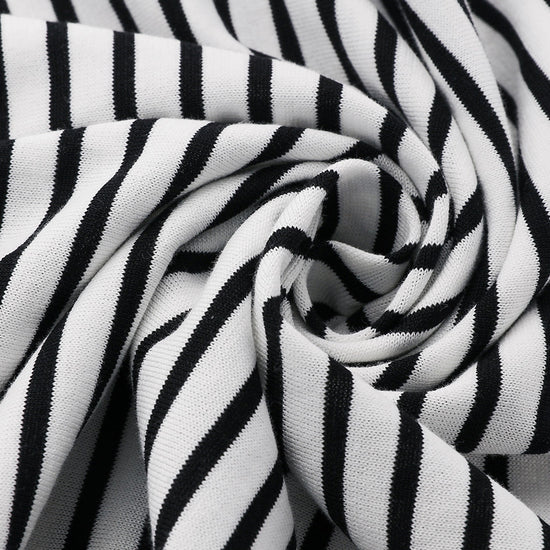 COMOBOCA Women's Striped Button Back T-Shirt