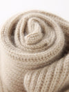 COMOBOCA 100% Cashmere Luxurious Ribbed Scarf