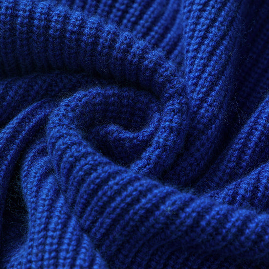 COMOBOCA 100% Wool Women's Knit Zipper Cardigan with Pockets