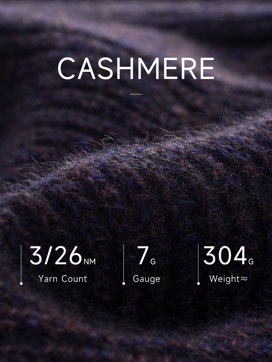 COMOBOCA 100% Cashmere Women's Ribbed Collared Zip Up Cardigan