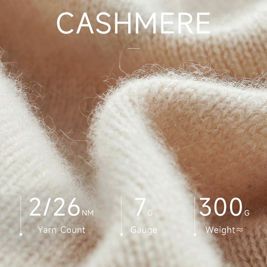 COMOBOCA 100% Cashmere Women's Cable Zip Up Knit Cardigan