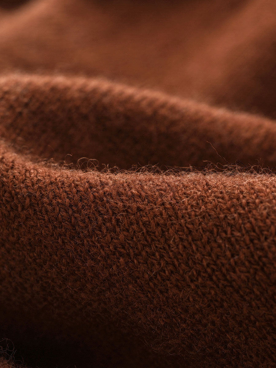 COMOBOCA 100% Wool Kids' Argyle Pattern Round Neck Sweater