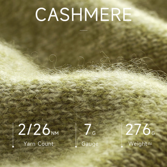 COMOBOCA 100% Cashmere Women's Cable Knit Mock Neck Sweater