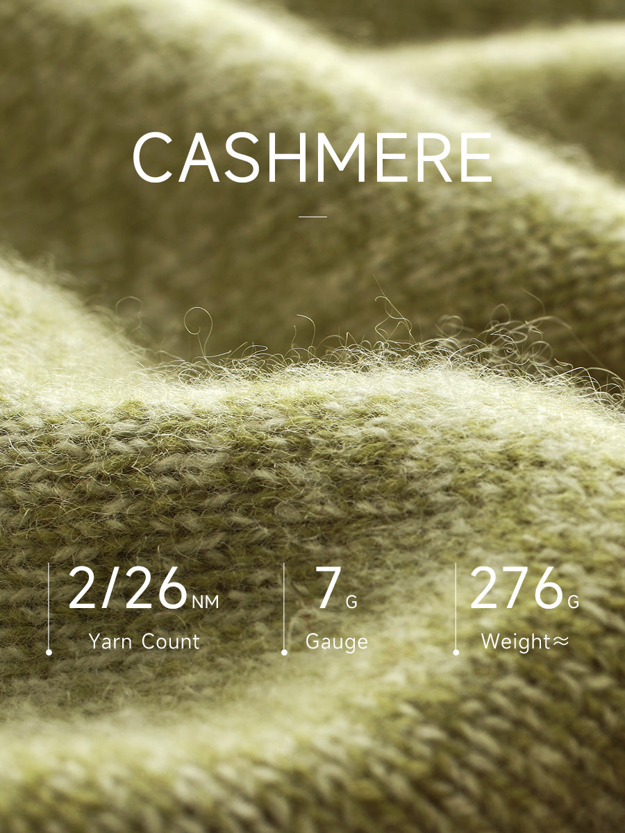 COMOBOCA 100% Cashmere Women's Cable Knit Mock Neck Sweater