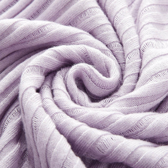 COMOBOCA Women's Ribbed Round Neck Knit Sweater