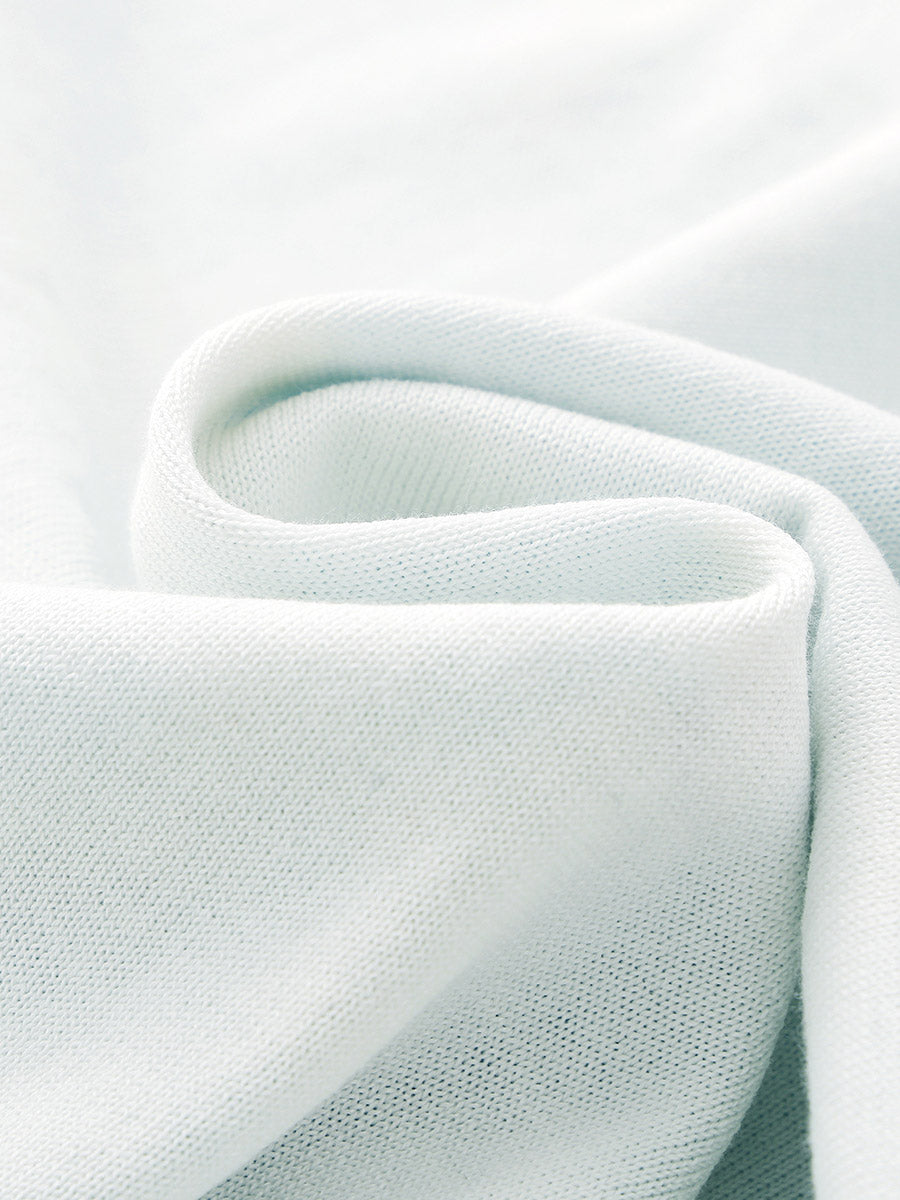 COMOBOCA Women's Mixed Print Short Sleeve Knit Top