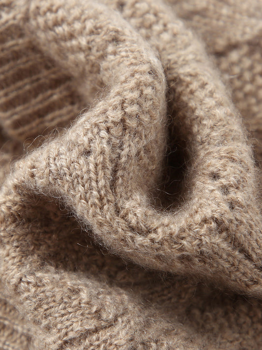 COMOBOCA 100% Cashmere Luxurious Knit Beanie