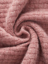 COMOBOCA 100% Cashmere Women's Round Neck Ribbed Knit Sweater