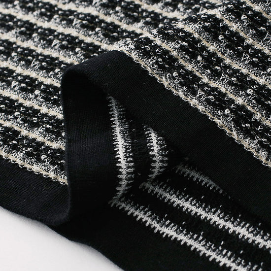 COMOBOCA Women's Elegant Striped Knit T-Shirt