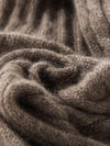 COMOBOCA 100% Cashmere Classic Cable Knit Scarf