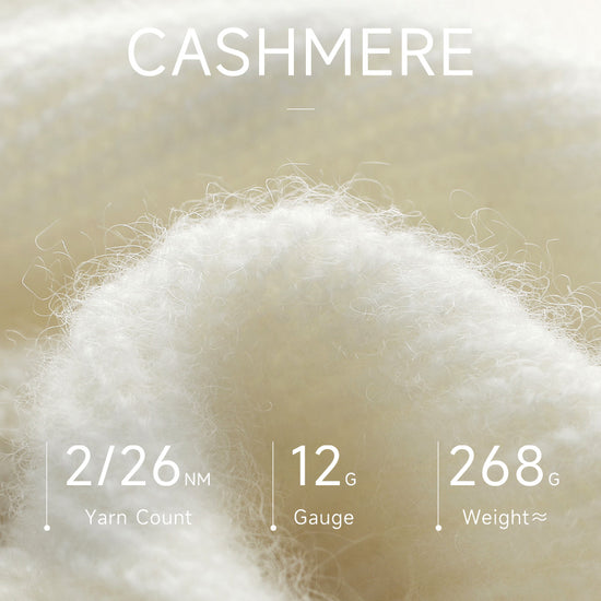 COMOBOCA 100% Cashmere Women's Color Block Round Neck Sweater