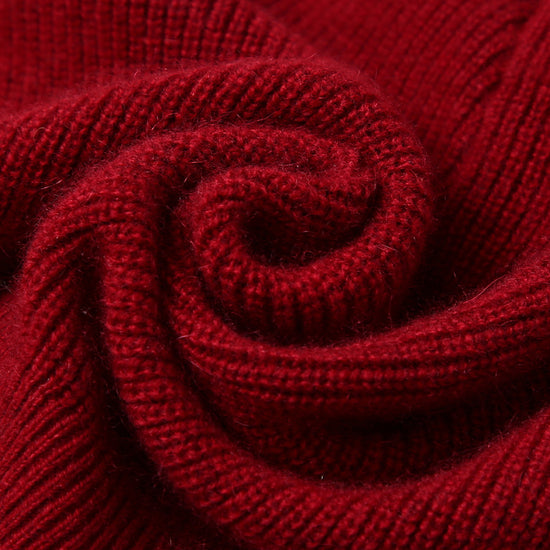 COMOBOCA 100% Cashmere Women's Zip Up Knit Hooded Neck Warmer