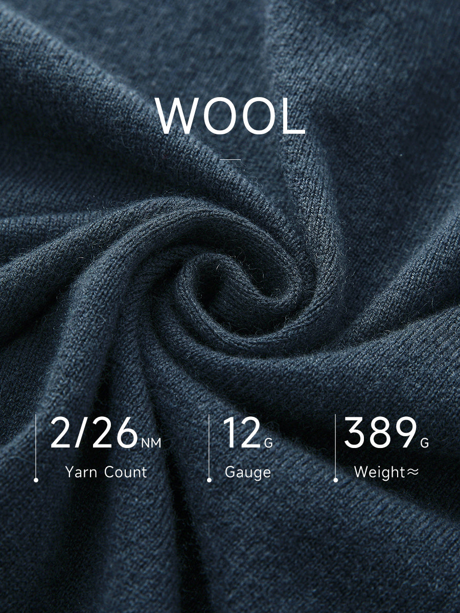 COMOBOCA 100% Wool Women's Contrast Button Down Hoodie