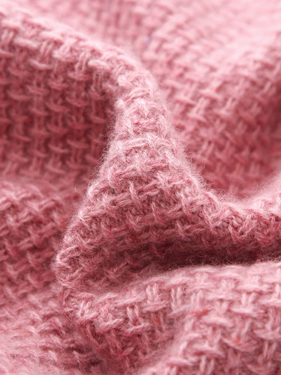 COMOBOCA 100% Cashmere Women's Knit Cardigan with Front Pockets