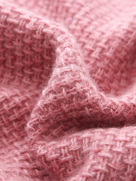 COMOBOCA 100% Cashmere Women's Knit Cardigan with Front Pockets