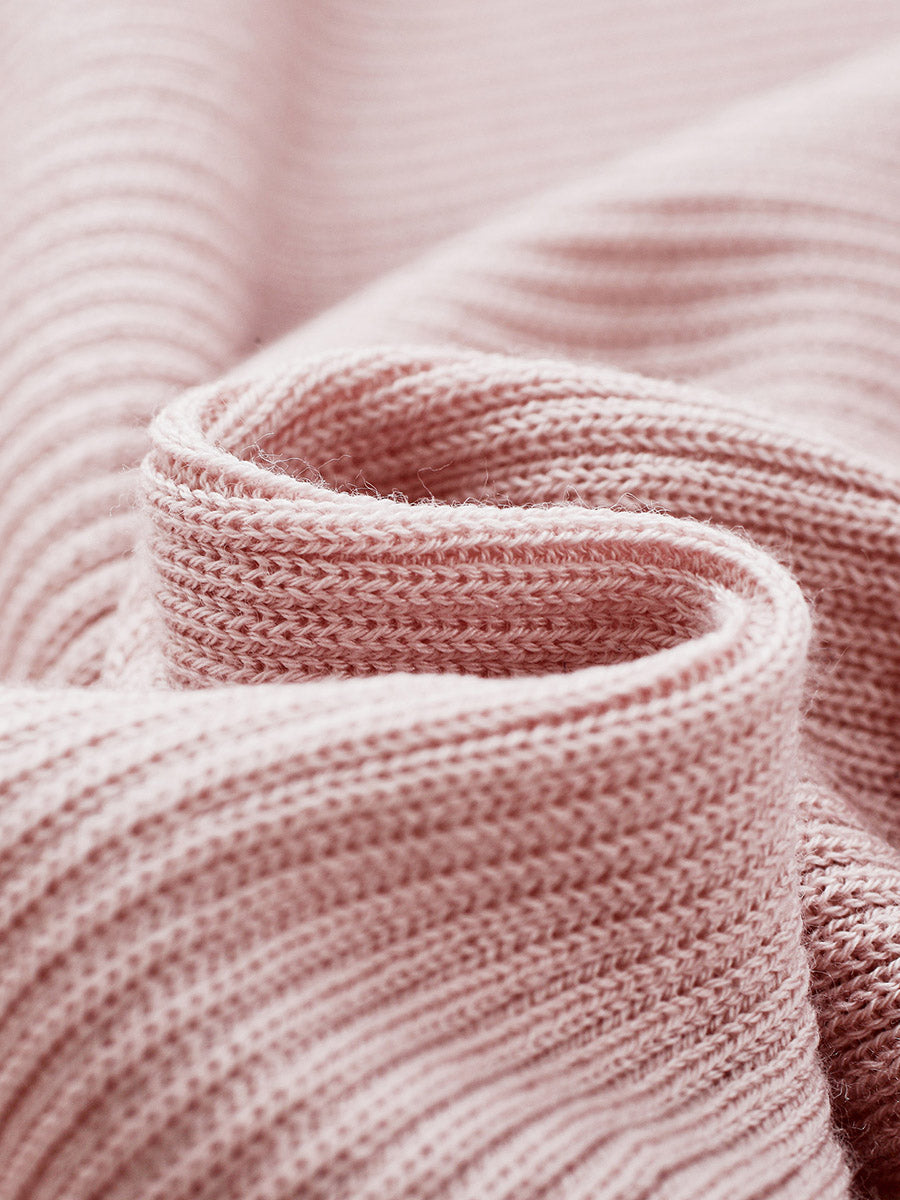 COMOBOCA Women's Ribbed Knit V-Neck Faux Cardigan