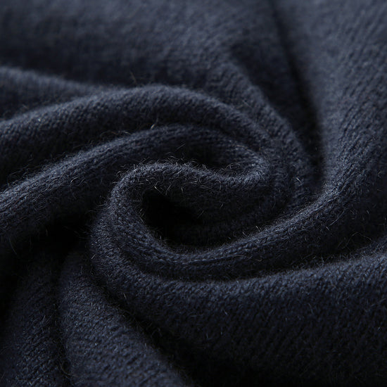 COMOBOCA 100% Cashmere Women's Button Down Contrast Cuff Knit Sweater