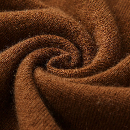 COMOBOCA 100% Cashmere Women's Half-Zip Mock Neck Pullover Sweater