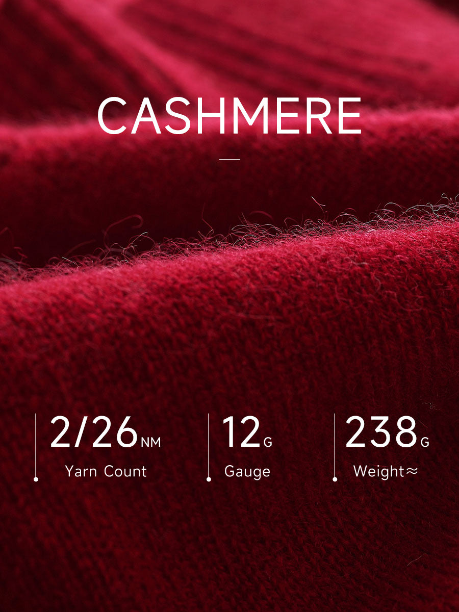 COMOBOCA 100% Cashmere Women's Fair Isle Button Front Cardigan