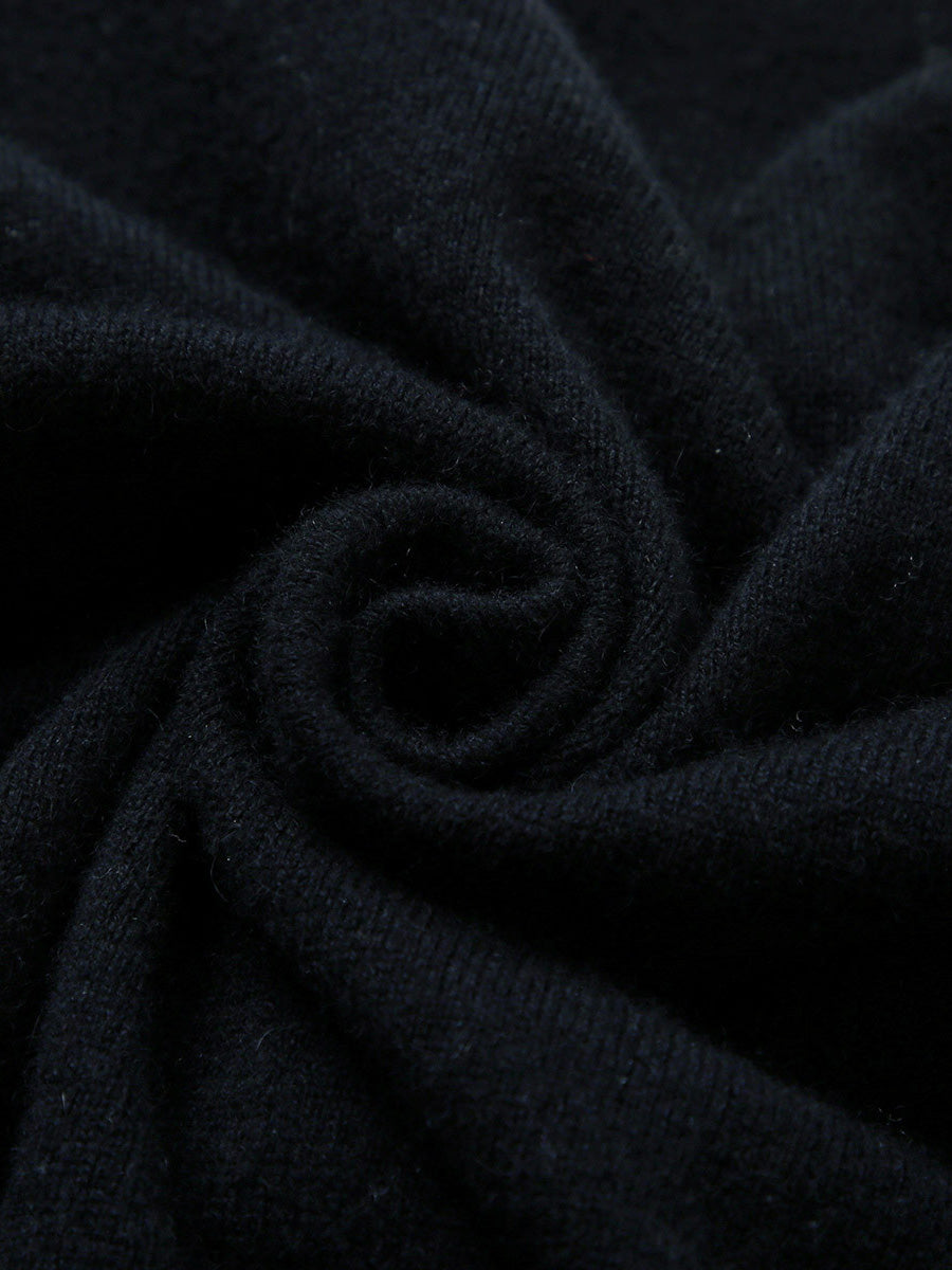 COMOBOCA 100% Cashmere Women's Sailor Collar Cardigan