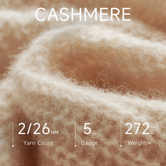 COMOBOCA 100% Cashmere Women's Ribbed Round Neck Sweater